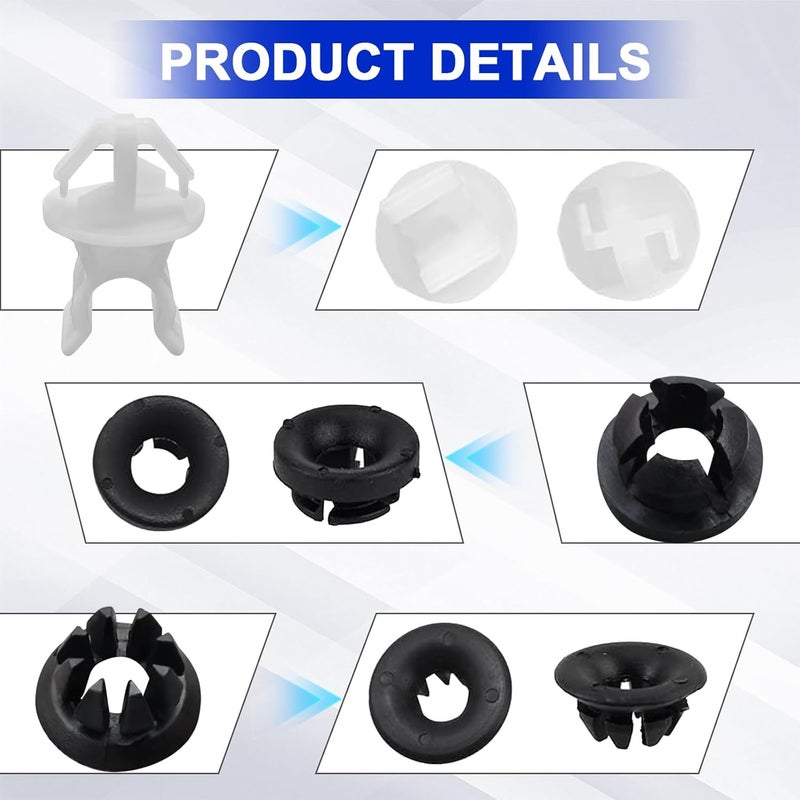 vvag 3PCS Hood Prop Rod Holder Clips,Car Hood Support Clip,Car Engine Hood Rod Grommet Clips Compatible with Honda Accord Odyssey Acura TSX,Replace #91503-SS0-003 - Image 3