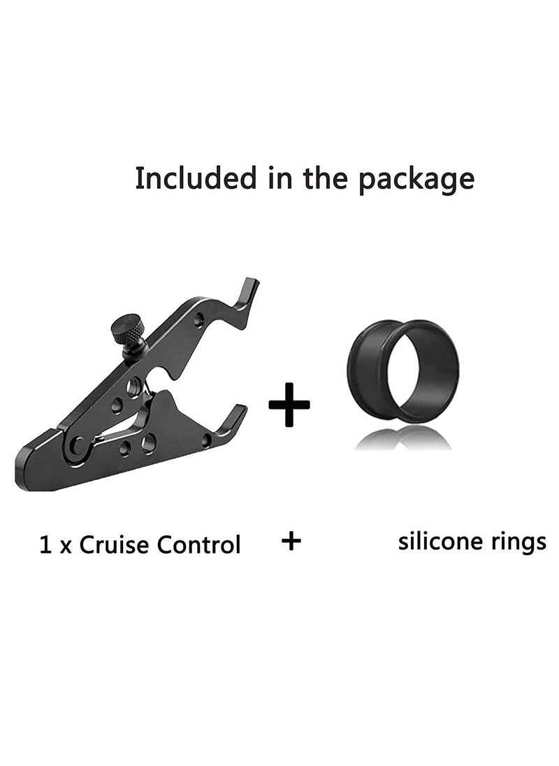 Generic Motorcycle Cruise Control, Motorcycle Throttle Lock, Universal Throttle Assist Wrist/Hand Grip Lock Clamp with Silicone Ring Protect Fits Most Any Bike Durable Lightweight Aluminum Alloy  - Image 3
