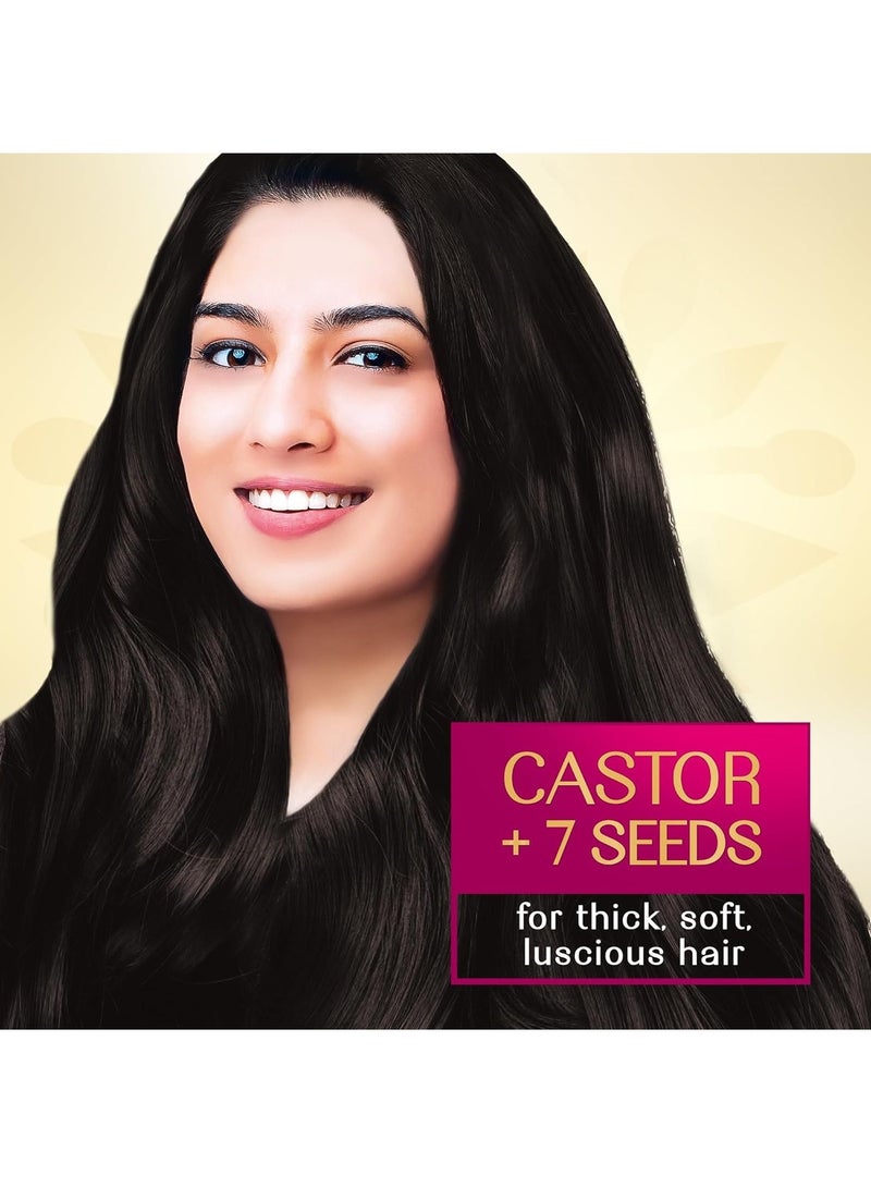 Herbsindia Castor & 7 Seeds Hair Oil With Nourish Tube 180ml - Image 4