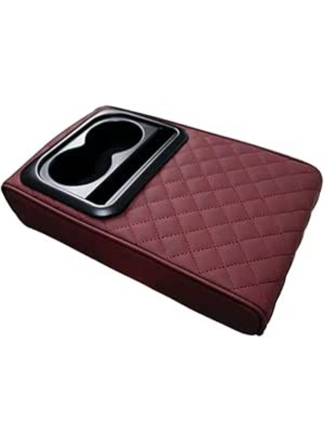 UShop U-Shop Car Armrest Cushion ✔ - Thick padding with compartments for cups and tissues, multi-color storage organizer, ideal for the car center console and driver comfort