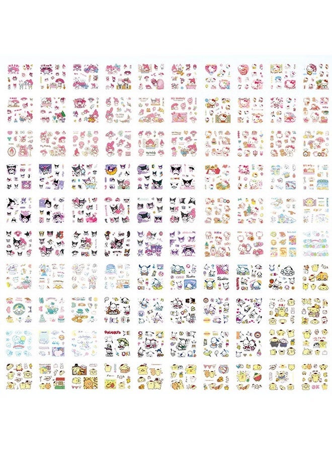 BAZARU 100 Sheets Anime Girl Stickers Pack – Cute Aesthetic Kawaii Cartoon Vinyl Stickers for Scrapbooking, Journaling, Laptop, Room Decor & DIY Crafts - Image 5