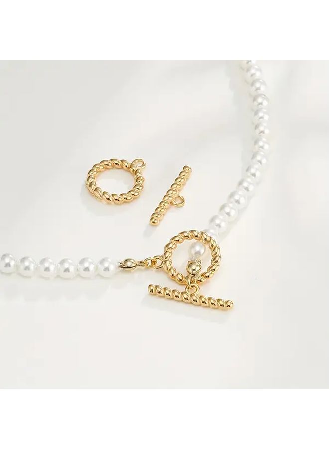 Jewelry Findings 4 Set DIY Bracelet Necklace Keychain Anklets Toggle Head OT Buckles Connecting Buckles Party Gifts Silver - Image 3