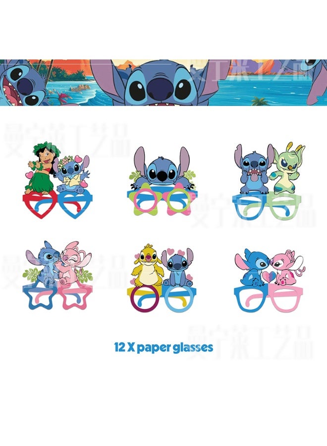 STITCH 22pcs Stitch photo props cartoon theme birthday cake inserts - Image 1