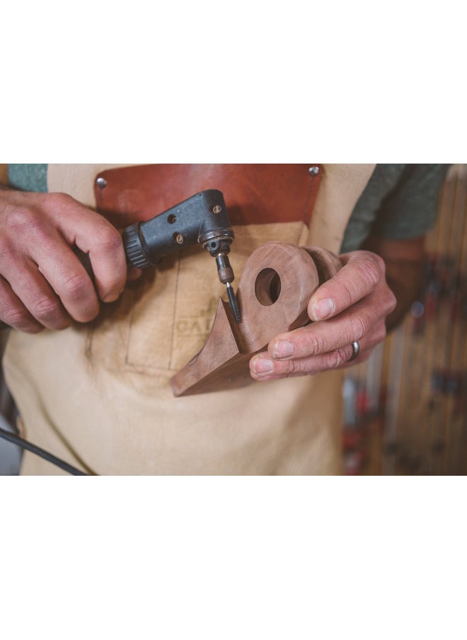 Kutzall Kutzall Original Taper Rotary Burr, 18" Shaft, Fine -Woodworking Attachment for Dremel, Foredom, DeWalt, Milwaukee. Abrasive Tungsten Carbide, 18" (3.1mm) Head Dia. X 78" (22.2mm) Length, T-18-EG  - Image 3