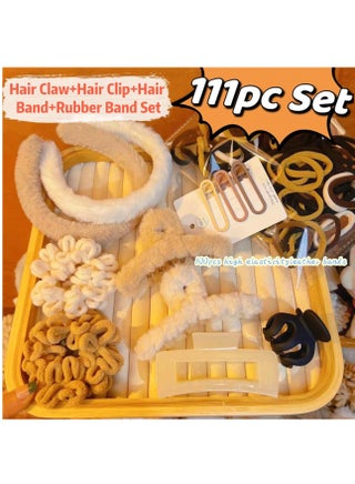 111Pcs Plush Claw Hair Clip Headband Hair Ties Set Autumn Winter Hair Accessories Set for Women - pzsku/Z5B7709E4F8C0D0990977Z/45/_/1726307335/8aae67d0-e3d5-450d-a12d-d99276e9ebf2