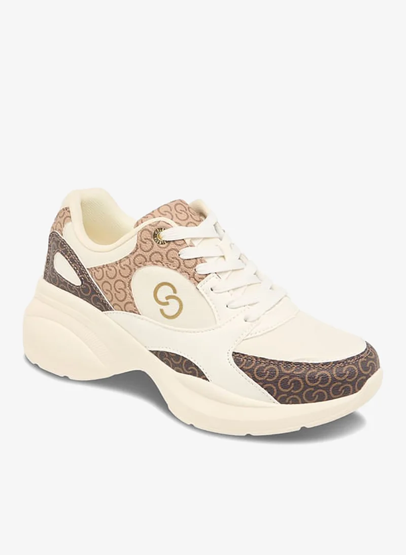 سيليست سنيكرز نسائي بطبعة شعار مع إغلاق برباط