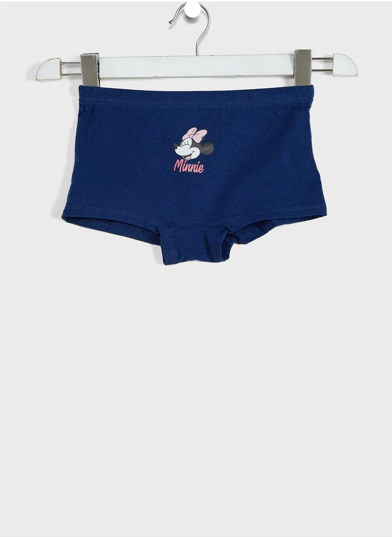 Disney Youth 3 Pack Minnie Mouse Boxers