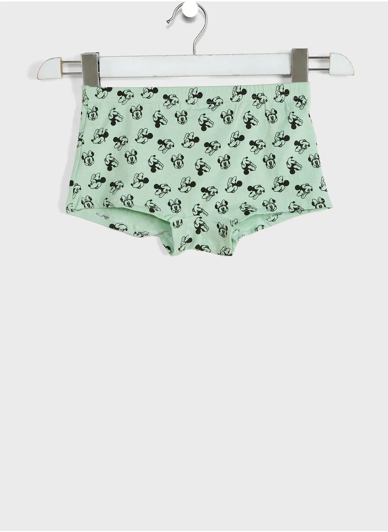 Disney Youth 3 Pack Minnie Mouse Boxers