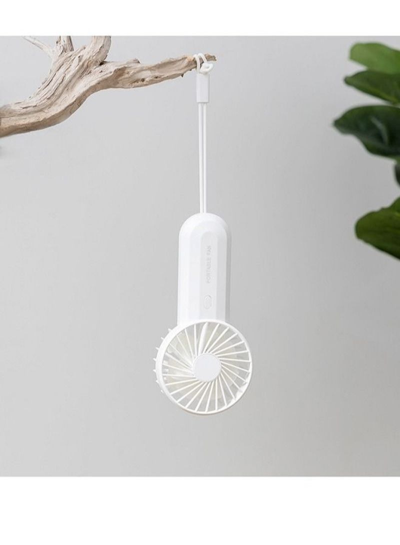 نيبمينينت تسوق  وSmall Fan with USB Rechargeable Battery Operated White أونلاين في الإمارات - Image 1