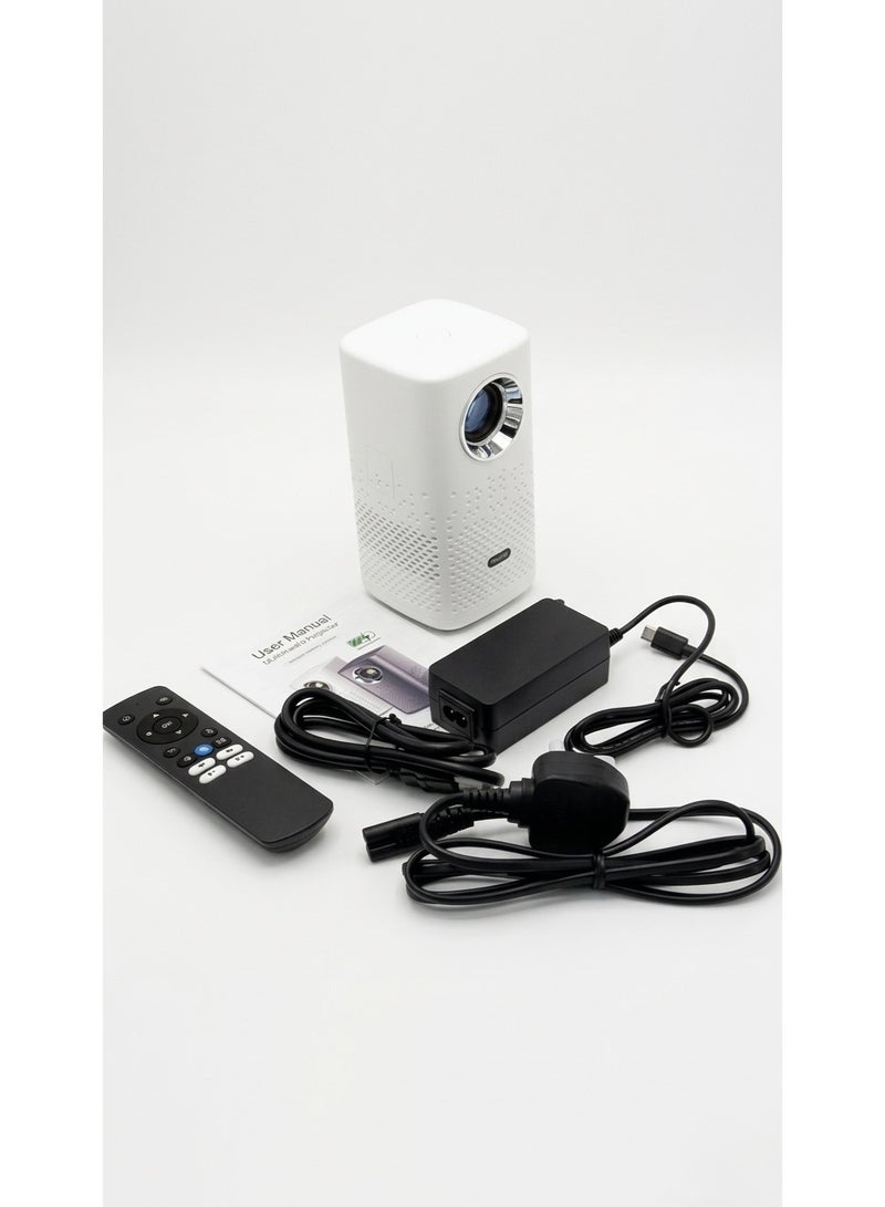 Mini Portable Smart Projector with Built-in Internal Battery, Android OS, WiFi & Bluetooth Support - Image 5