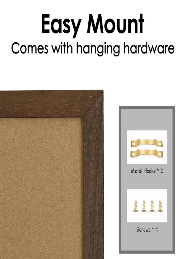 TORASO Dry Erase Calendar Whiteboard for Wal, Small Combination Dry Erase White Board & Bulletin Board, 10.5" x 14.5" Rustic Brown Framed Calendar/Cork Combo Board(ZHYL-RB-2737) - Image 3