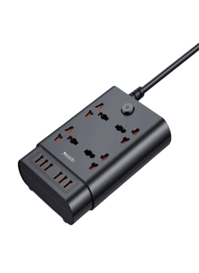 Yesido - MC08 2 Meter 4 AC Ports And 6 USB Ports Power Strip Extension Power Socket - Image 1