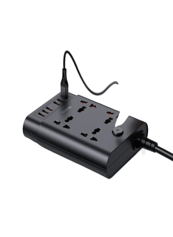 Yesido - MC08 2 Meter 4 AC Ports And 6 USB Ports Power Strip Extension Power Socket - Image 1