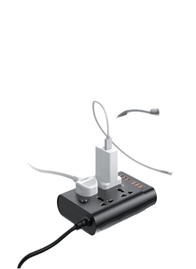 Yesido - MC08 2 Meter 4 AC Ports And 6 USB Ports Power Strip Extension Power Socket - Image 1