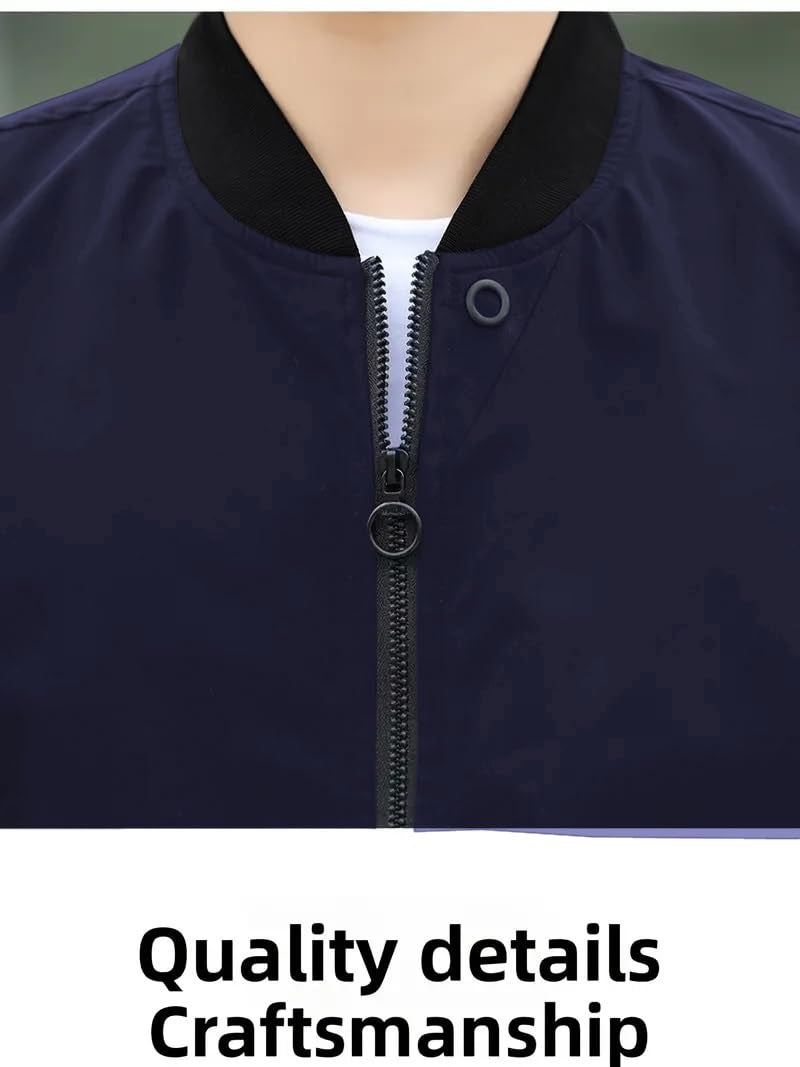 Celary Men's Bomber Jacket | Fancy Collar|| Lightweight Casual Zip-Up Jacket | Stylish Slim Fit Outerwear for All Seasons - Image 5