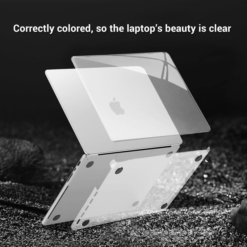 موسيسو غطاء متوافق مع MacBook Pro 14 بوصة للأعوام 2025 2024 2023 2022 2021 مع رقائق M5 M4 M3 M2 M1 Pro/Max، يتجاوز الجمال الطبيعي، غلاف بلاستيكي صلب وغطاء لوحة المفاتيح وفيلم شاشة ونوع C، شفاف بلوري - Image 5