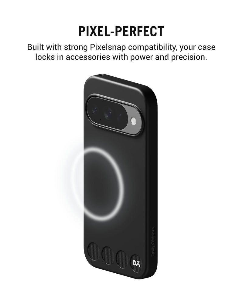 DailyObjects Google Pixel 10 Stack Classic Magnetic Case Cover | Compatible with Magnetic | Camera & Body Protection | Scratch Proof | Dual Hybrid Protection | Wireless Charging - Carbon Black - Image 5