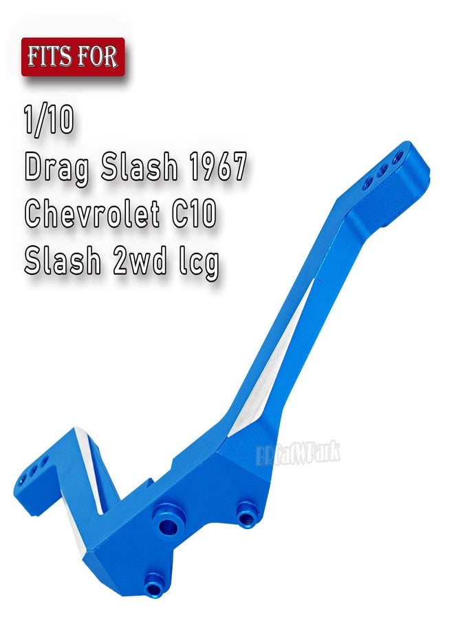 BRCatWPark Aluminum Front Shock Vertical Relocator Upgrades Part for 1/10 Drag Slash 1967/Chevrolet C10/Slash 2wd lcg,RC Front Shock Vertical Relocator Hops up,Navy Blue - Image 2