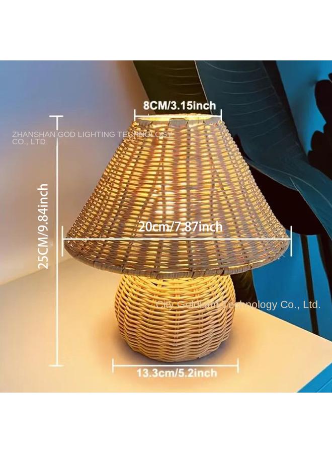 Bluejw New Bohemian Style Bedside Lamp Decoration Table Lamp Creative Desktop Ornaments Mushroom Table Lamp - Image 1
