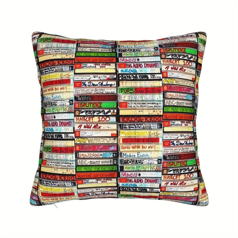 Retro Multicolor Decorative Cushion Covers 18x18 for Sofas - Image 1