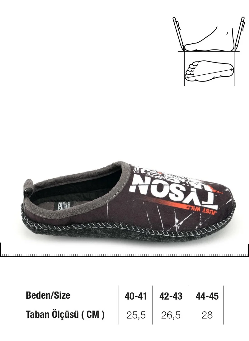 Gezer Winter Men's Indoor Silent Sole Slippers