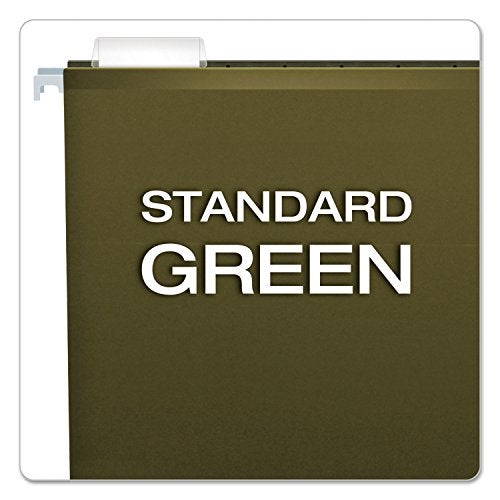 Pendaflex 04152X1 Reinforced 1" Extra Capacity Hanging Folders, Standard Green - Image 3
