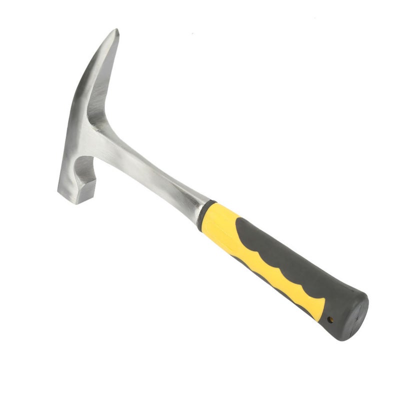 MYTEC Brick Hammer 32oz High Carbon Steel - Heat Treated Impact Resistant Rubber Handle for Geology - Image 3