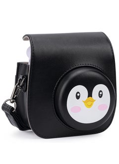 Y&D PU Leather For Instax Camera Compact Case for Fujifilm Mini 11/9/8/8+ Instant Film Black Penguin  - Image 1