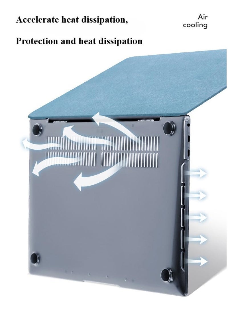 عام حافظة لابتوب متوافقة مع هواوي MateBook 14 2024 مقاس 14 بوصة موديل FLMH-16 FLMH-32، غطاء جلد ناعم بتشطيب غير لامع، غلاف حماية للابتوب. - Image 2