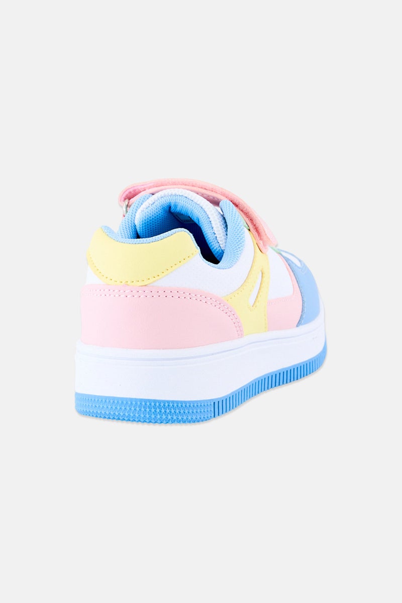 RBX Kids Girl Velcro Closure Outdoor Shoes, Multicolor - Image 3