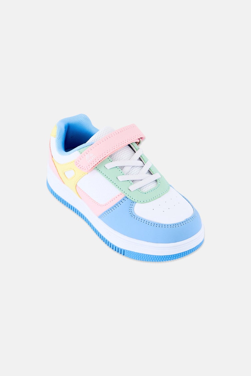 RBX Kids Girl Velcro Closure Outdoor Shoes, Multicolor - Image 1