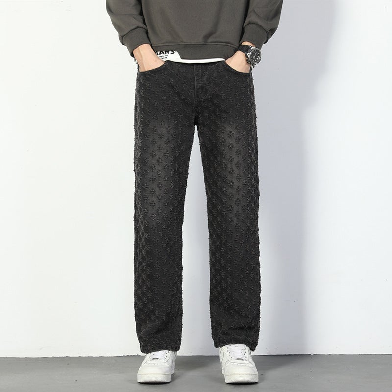 Unisex Classic Denim Jeans Loose Fit Daily Outdoor Wear - Image 5