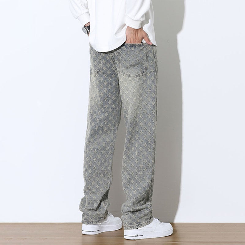 Unisex Classic Denim Jeans Loose Fit Daily Outdoor Wear - Image 4