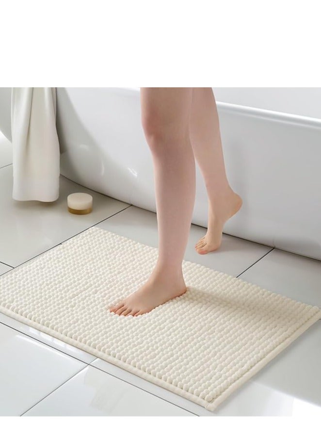 Bathroom mat Dense short pile carpet Super Absorbent Non Slip Bath Mats for Bathroom Machine Washable Bathroom Runner Rug with Tassels, Ideal for Hallway Bedroom Laundry Room,Kids Playroom