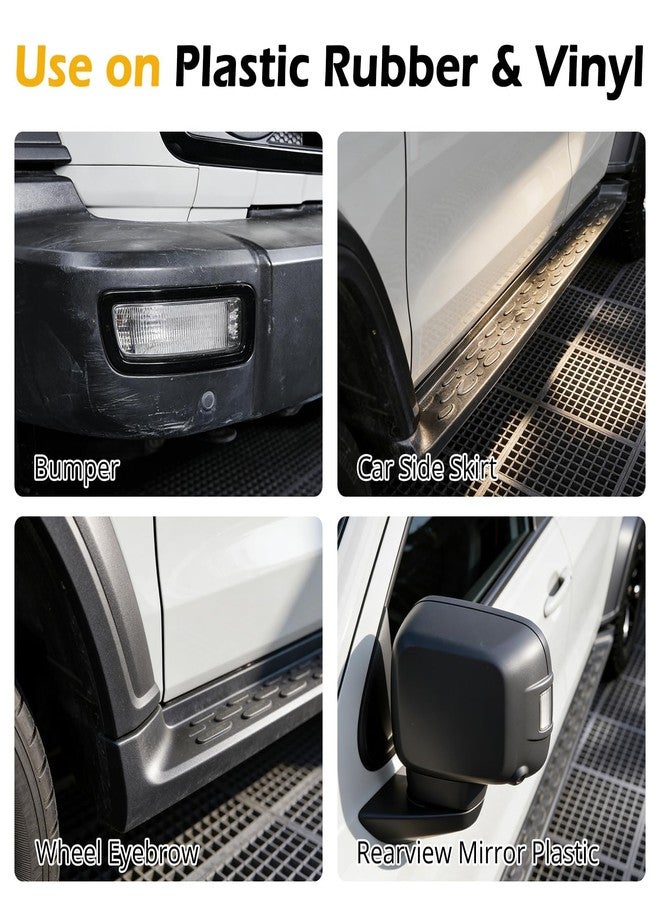 TABOUNTS Plastic Trim Restorer for Cars, Black Trim Restorer, Deep Black Trim Renewal & UV Defense,Ideal for Faded Bumpers/Trim/Plastic Surfaces Provides 6+ Months of Protection - Image 3