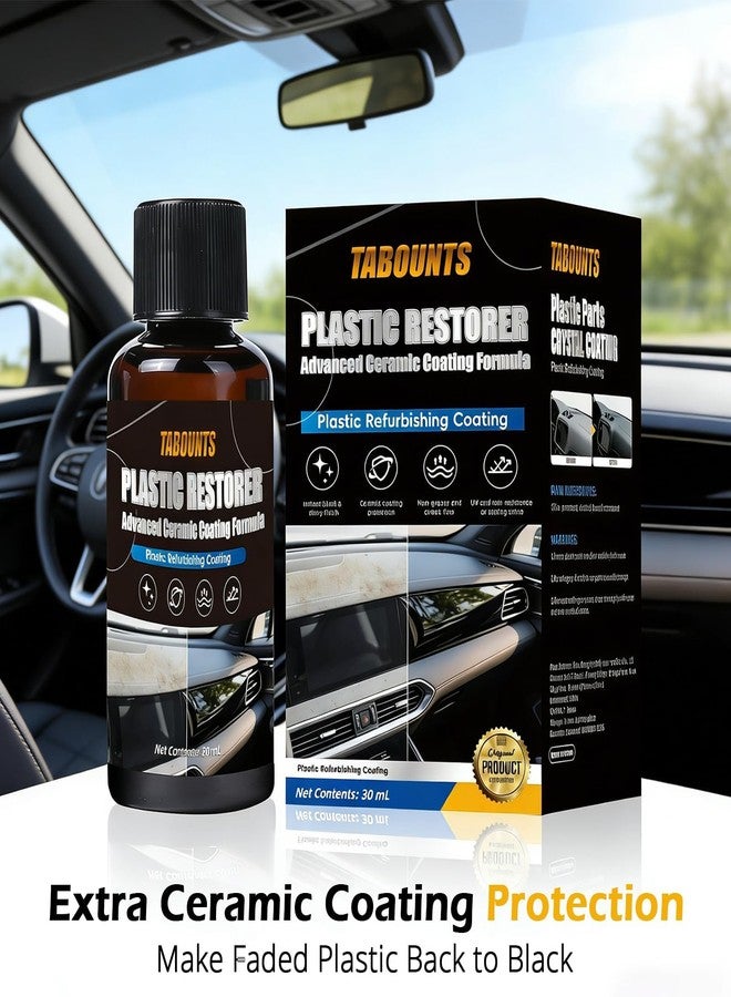TABOUNTS Plastic Trim Restorer for Cars, Black Trim Restorer, Deep Black Trim Renewal & UV Defense,Ideal for Faded Bumpers/Trim/Plastic Surfaces Provides 6+ Months of Protection - Image 4