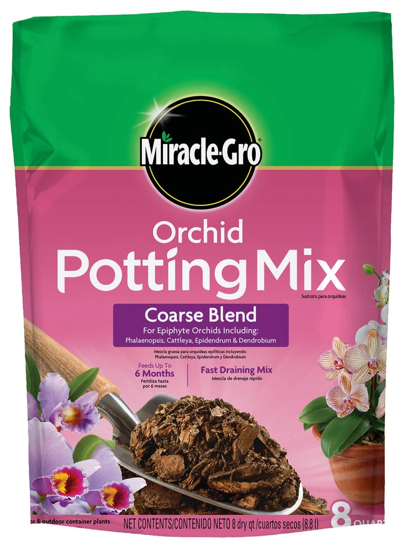 Miracle-Gro خلطة زراعة الأوركيد من ميركل-غرو، خشن، 8 كجم. - Image 1