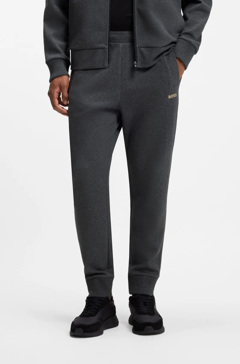بوس Tracksuit set in cotton-blend piqué