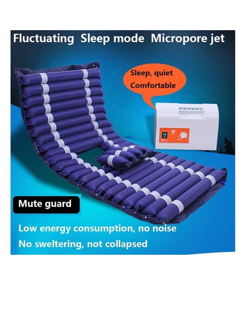 Generic - With Ac Pressure Pump Bedridden Air Inflatable Seat Cushion Mattress with Air Pump, Anti-Bedsore Seat Pad for Elderly Disabled Handicap, Overall - Image 1