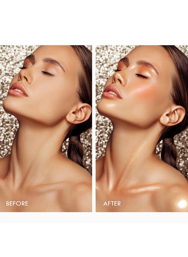 pudaier Highlight Face & Eyes & Lips- Multipurpose Cream,Shine Like a Diamond, Smooth Silky Blush Colors Long Lasting Cheek Liquid Blush #09 - Image 4