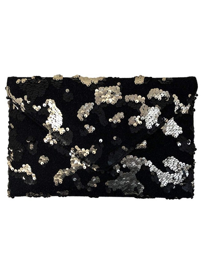 JNB Flat Sequin Envelope Clutchblack - Image 1