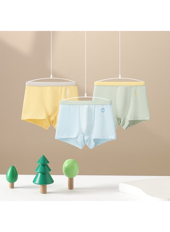 Red Bean Hodo Children's Modal Cotton Antibacterial Boxer Briefs For Boys And Girls Youth Four-point Shorts H5k4111 Set 2 Size 150 - Image 1