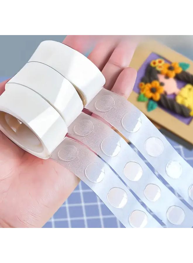 500pcs 5 Rolls Nano Traceless Removable Glue Dots for Balloon Filling Pearl Flower Art - Image 4