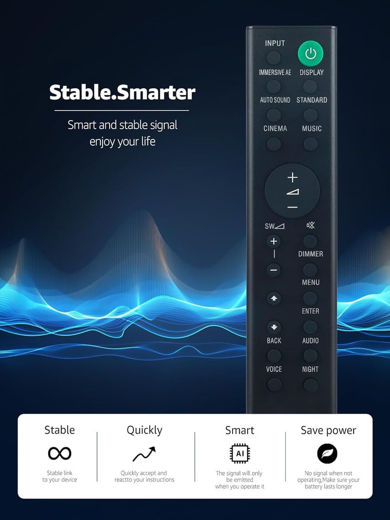 LOMCA Replacement Remote Control for Sony Soundbar HTG700 HT-G700 SA-G700 SA-WG700 SAG700 SAWG700 - Image 1