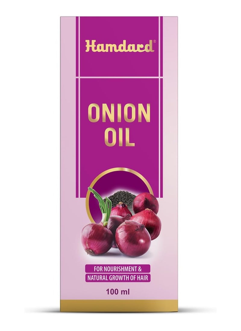 Hamdard Hamdard Onion Oil For Nourishment & Natural Growth Of Hair 1OOml  - Image 3