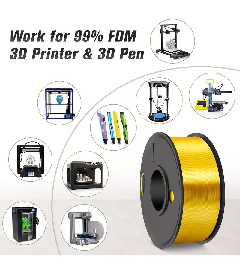 Silk Red PLA Filament 1.75mm Smooth Surface Dimensional Accuracy +/-0.02mm 250g - Image 2