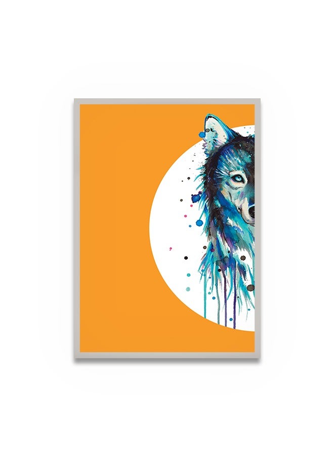 ماركتنا لوحة جدارية قماشية فنية لتزيين الحائط بتصميم عصري مع برواز فضي مجوف مقاس 120x80سم قطعة واحدة - Image 2