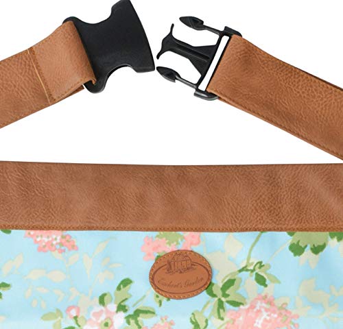 Esschert Design Fallen Fruits Floral Outdoor Gardening Tool Belt Adjustable Durable 4 Pockets Waist Apron (46cm x 35cm) - Image 3