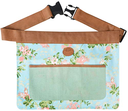 Esschert Design Fallen Fruits Floral Outdoor Gardening Tool Belt Adjustable Durable 4 Pockets Waist Apron (46cm x 35cm) - Image 1