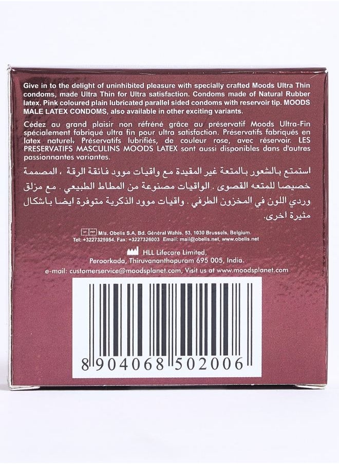 Moods - Ultra Thin Condom 3 Pieces - Image 1